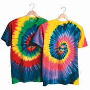 Multi-Color Spiral Short Sleeve T-Shirt