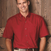 Short Sleeve Stain-Resistant Twill Shirt