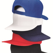 Flat Bill Snap Back with Green Undervisor