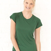 Ladies' Double Dry® V-Neck Performance T-Shirt