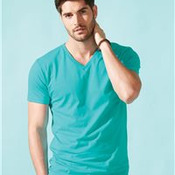 Premium Short Sleeve Fitted V-Neck T-Shirt